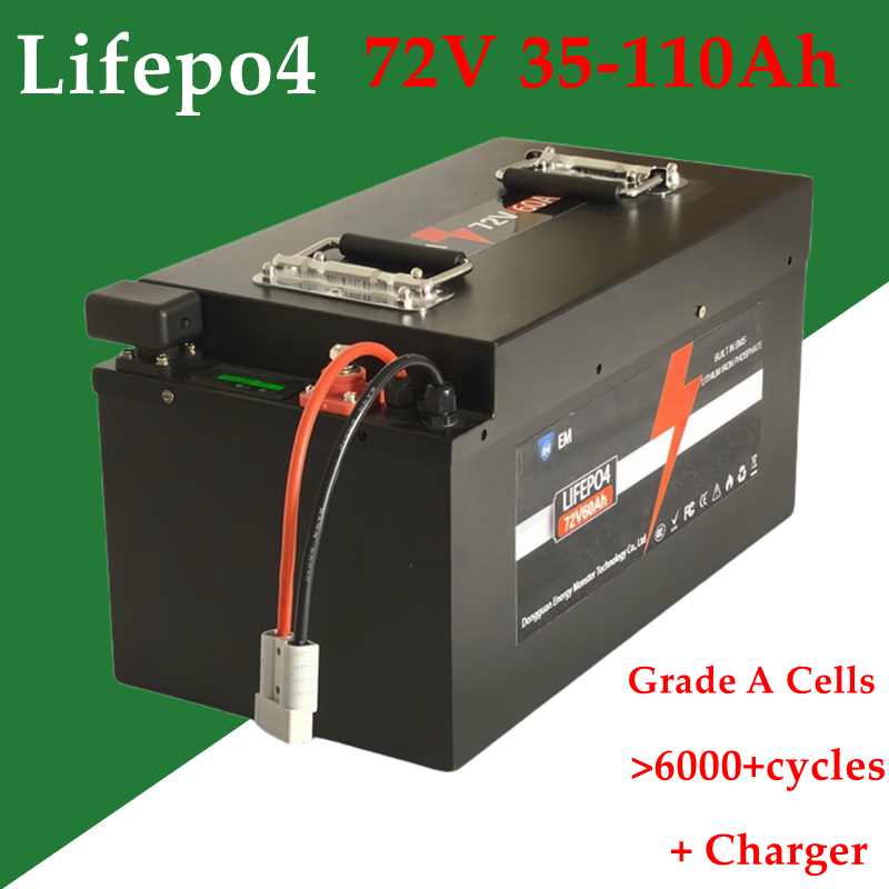 72V 60Ah Lifepo4 Battery Pack - Batería de litio de 72V, 35Ah,