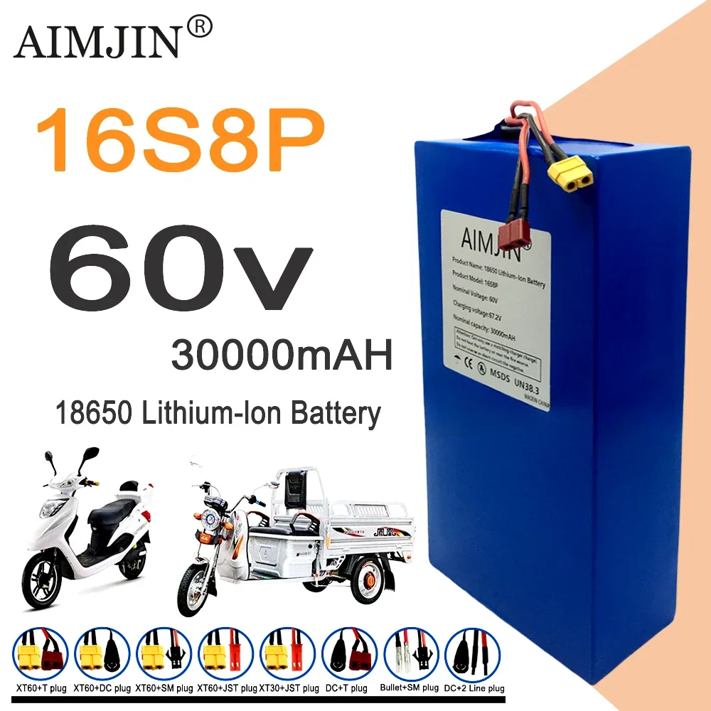 Batería de Litio 16S8p 1000-30 - 60V 30Ah Electric Scooter Battery reseña y precio