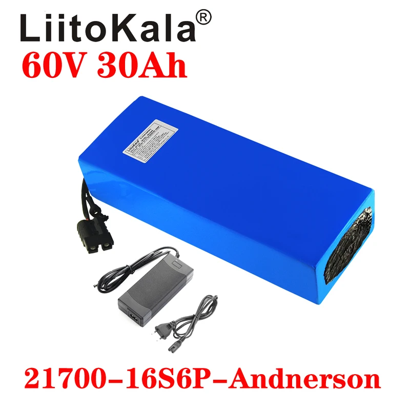 LiitoKala-batería de litio par - 60V 30Ah Electric Scooter Battery reseña y precio