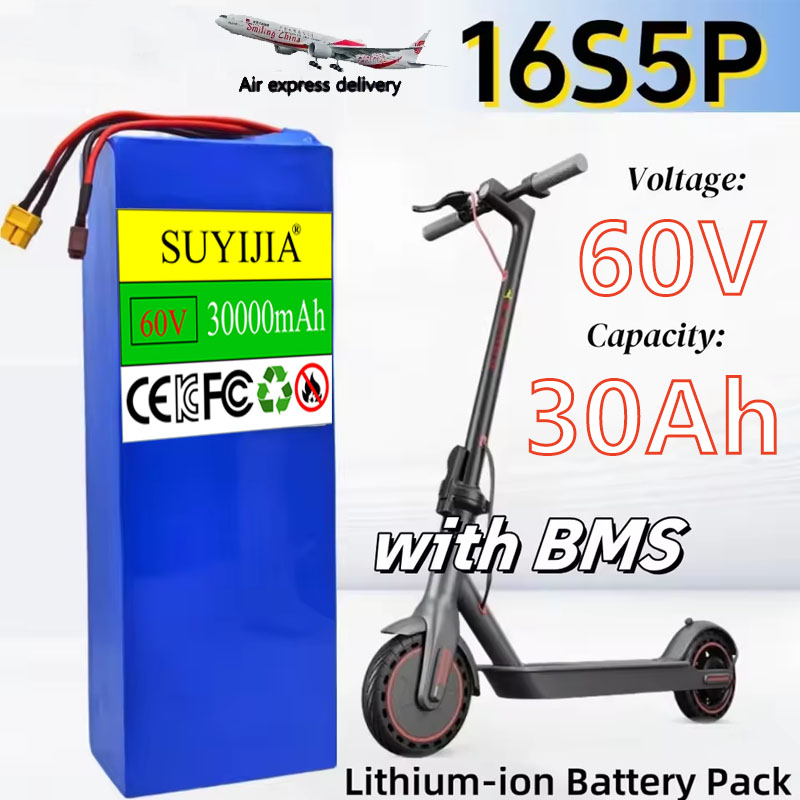 Batería de Litio 16S5P 60V 300 - 60V 30Ah Electric Scooter Battery reseña y precio