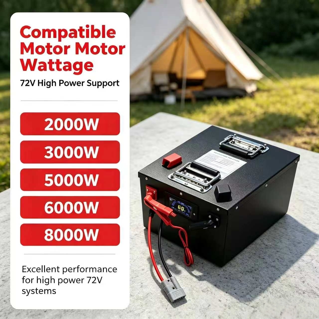Paquete de baterías recargable - 72V 60Ah Lifepo4 Battery Pack reseña y precio